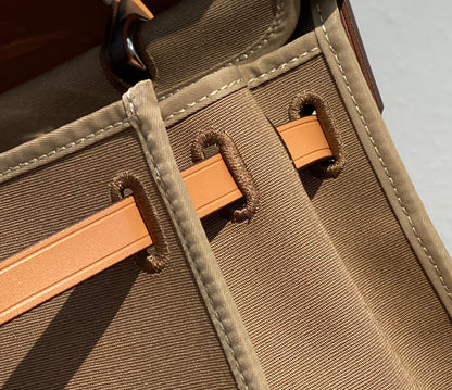 Herbag 31 Toile Lona Marrón Piel de Vaca Dorada
