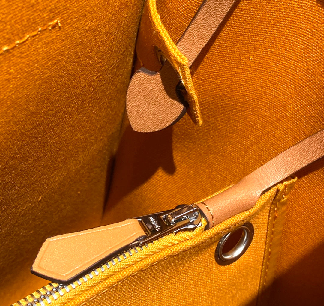 Herbag 31 Toile Lona Amarillo Oscuro Piel de Vaca Dorada