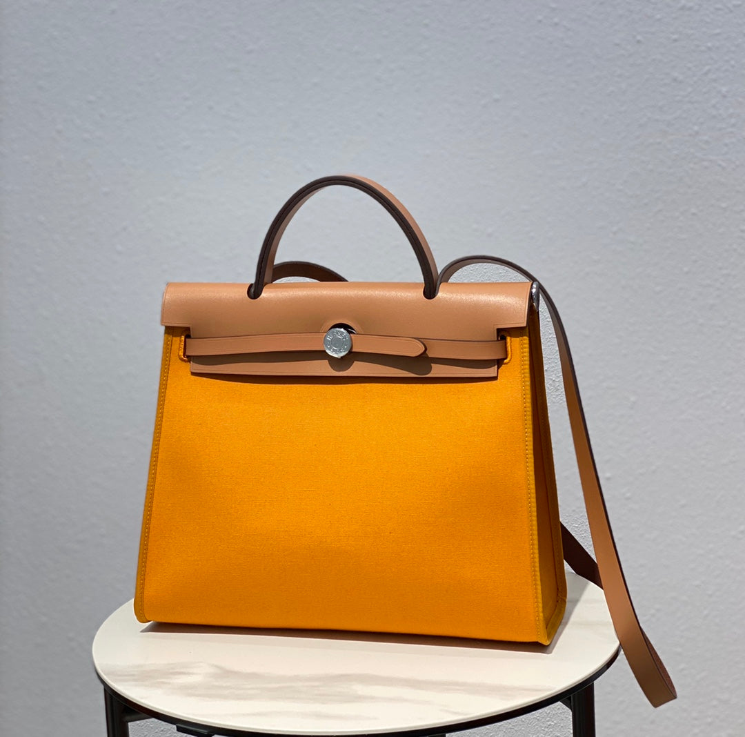 Herbag 31 Toile Lona Amarillo Oscuro Piel de Vaca Dorada