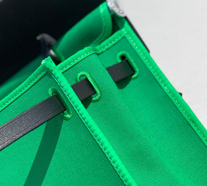 Herbag 31 Toile Lona Verde Piel de Vaca Negra