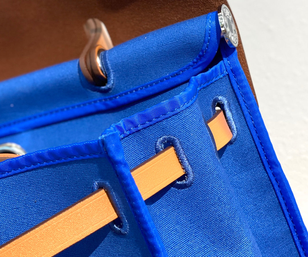 Herbag 31 Toile Lona Azul Piel de Vaca Dorada