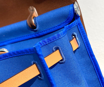 Herbag 31 Toile Lona Azul Piel de Vaca Dorada