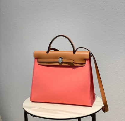 Herbag 31 Toile Lona Rosa Piel de Vaca Dorada