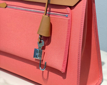 Herbag 31 Toile Lona Rosa Piel de Vaca Dorada