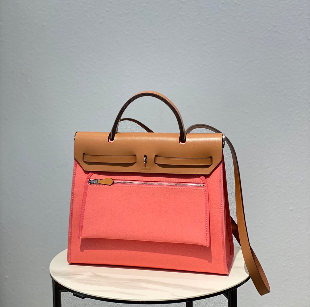 Herbag 31 Toile Lona Rosa Piel de Vaca Dorada