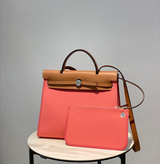 Herbag 31 Toile Lona Rosa Piel de Vaca Dorada