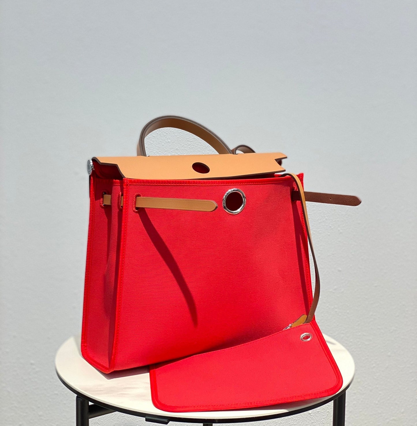 Herbag 31 Toile Lona Roja Piel de Vaca Dorada