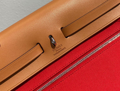 Herbag 31 Toile Lona Roja Piel de Vaca Dorada