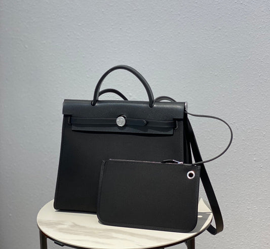 Herbag 31 Toile Lona Negra Piel de Vaca Negra
