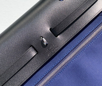 Herbag 31 Toile Lona Azul Piel de Vaca Negra