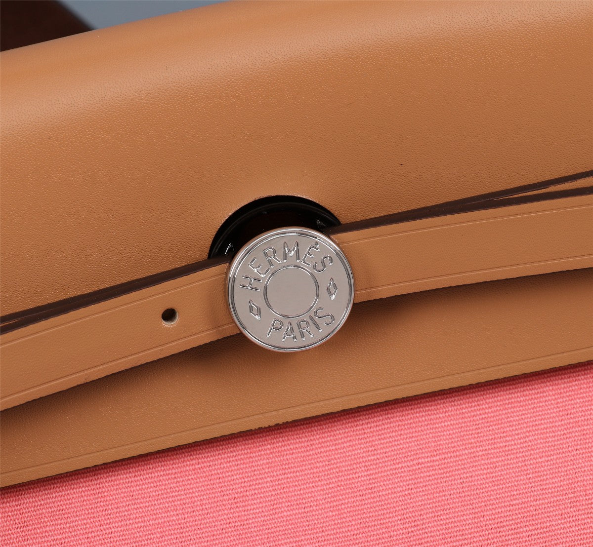 HM HERBAG ZIP 31 LONA CORAL Y COBRE