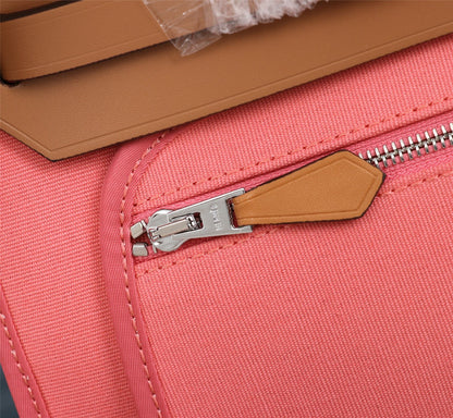 HM HERBAG ZIP 31 LONA CORAL Y COBRE