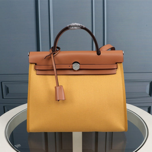 HM HERBAG ZIP 31 LONA DE CÚRCUMA Y COBRE