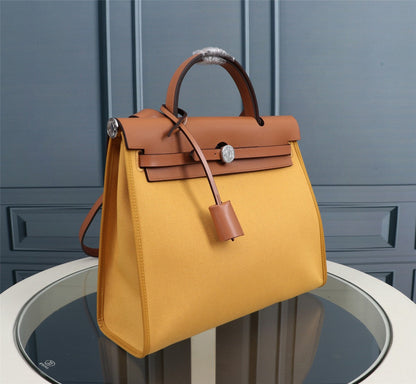 HM HERBAG ZIP 31 LONA DE CÚRCUMA Y COBRE