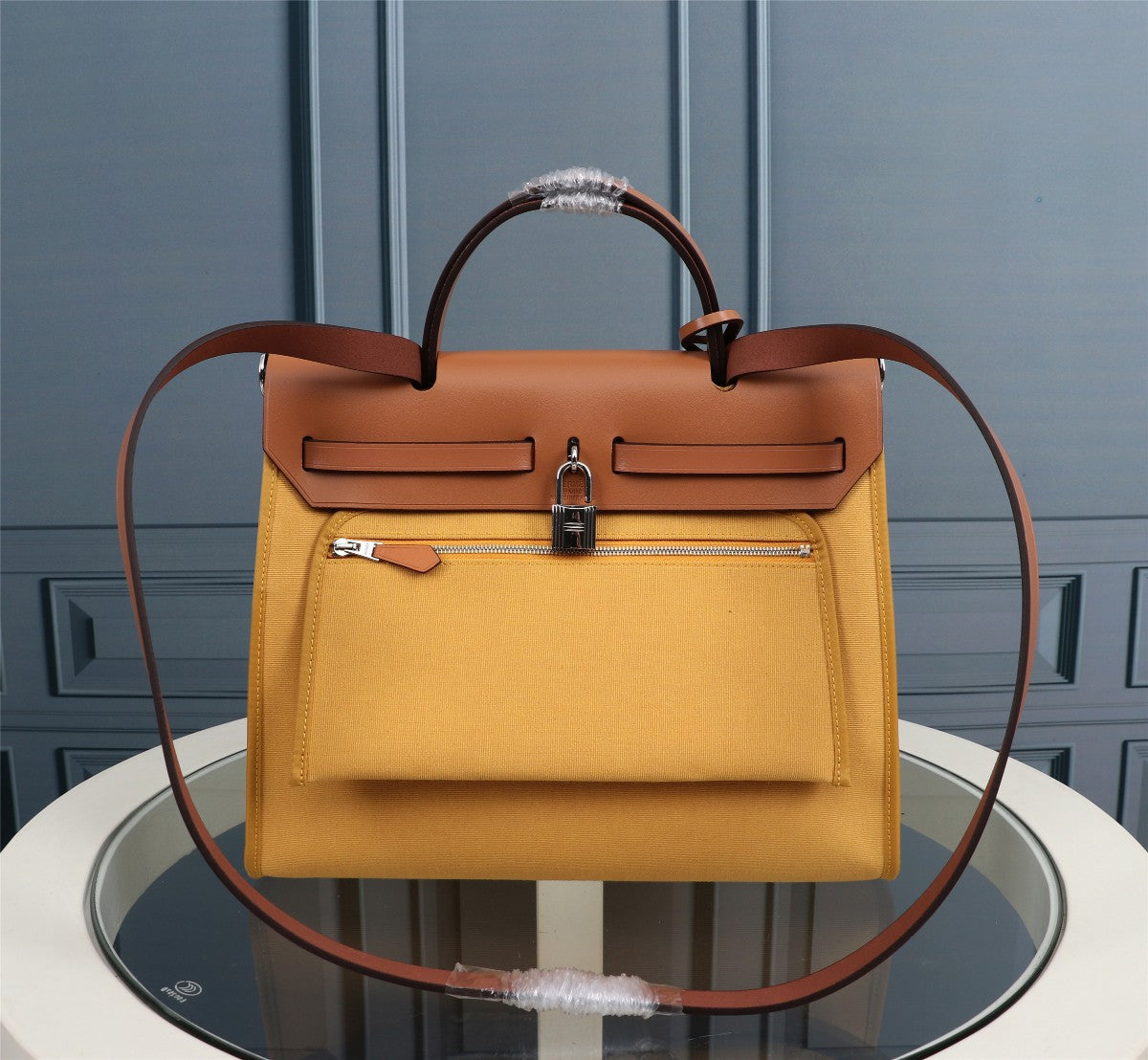 HM HERBAG ZIP 31 LONA DE CÚRCUMA Y COBRE