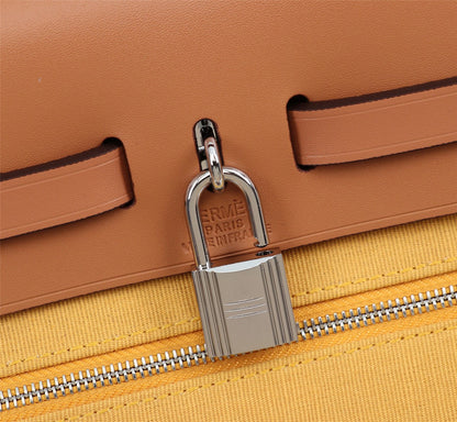 HM HERBAG ZIP 31 LONA DE CÚRCUMA Y COBRE