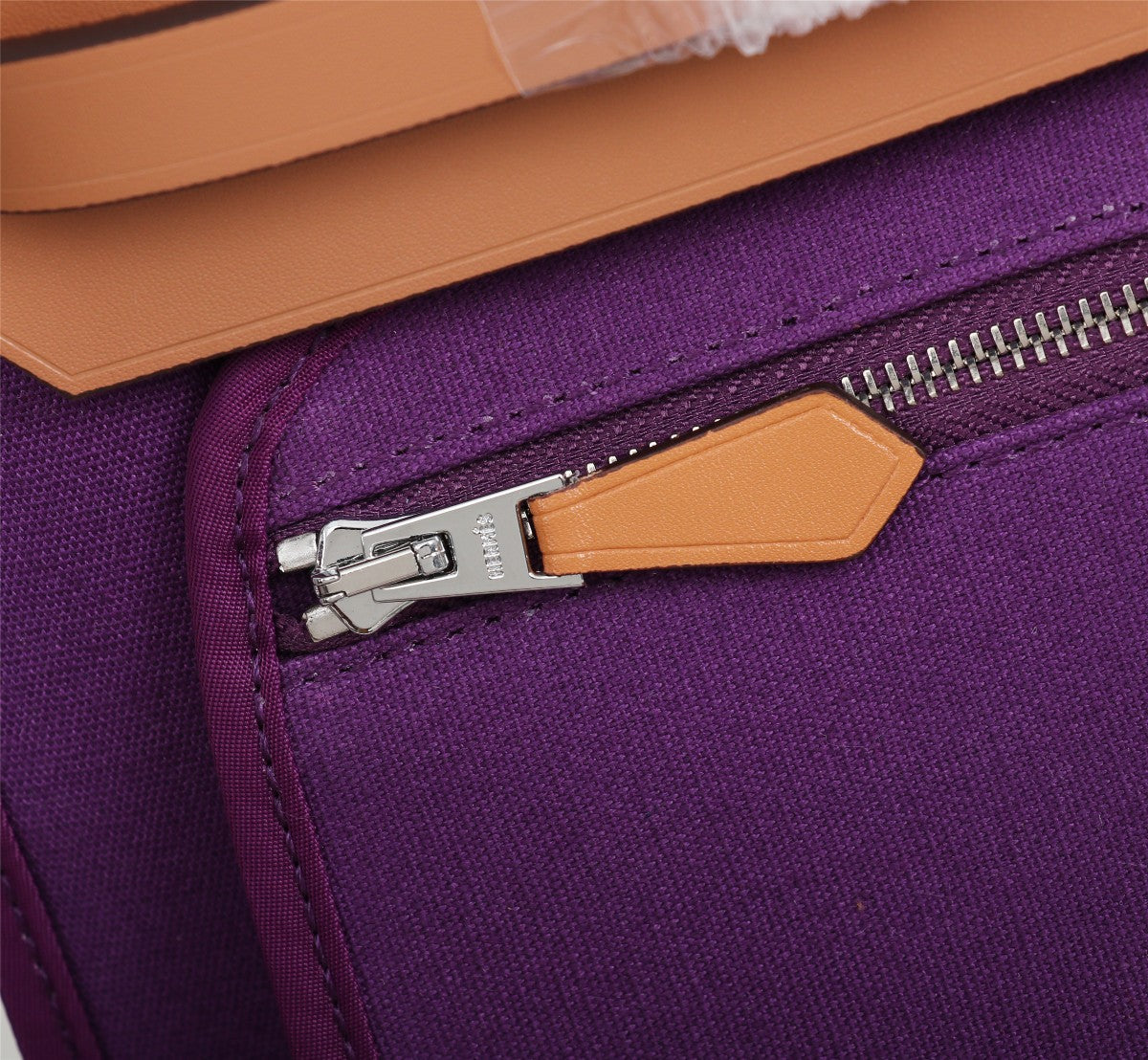 HM HERBAG ZIP 31 LONA VIOLETA Y COBRE