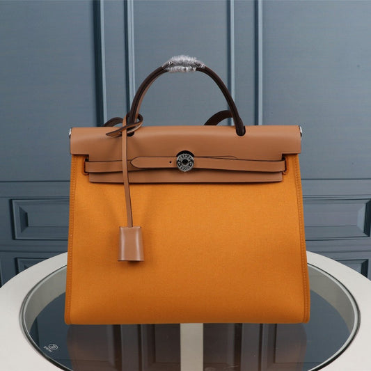 HM HERBAG ZIP 31 LONA ZANAHORIA Y COBRE