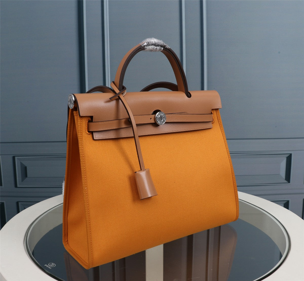 HM HERBAG ZIP 31 LONA ZANAHORIA Y COBRE