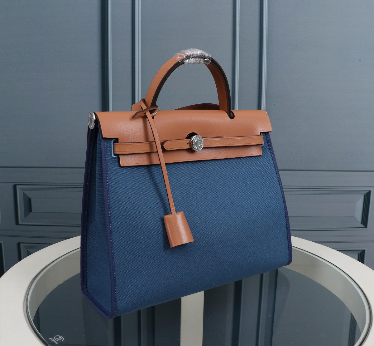 HM HERBAG ZIP 31 LONA EGEO Y COBRE