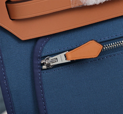 HM HERBAG ZIP 31 LONA EGEO Y COBRE