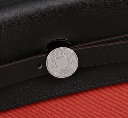 HM HERBAG ZIP 31 LONA ROJA Y NEGRA