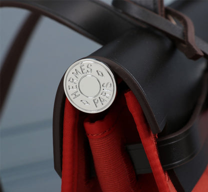 HM HERBAG ZIP 31 LONA ROJA Y NEGRA