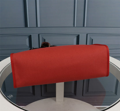 HM HERBAG ZIP 31 LONA ROJA Y NEGRA
