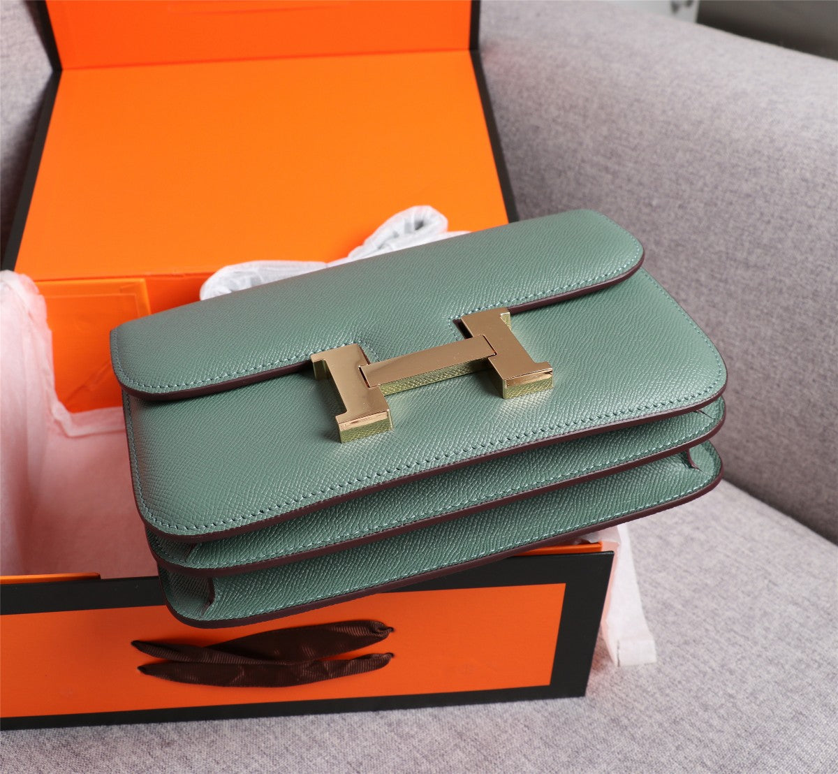 BOLSAS HM CONSTANCE 19 HUNTER EPSOM PIEL DE CORDERO