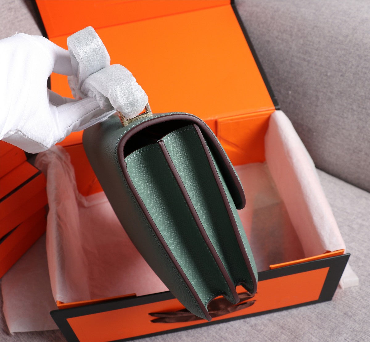 BOLSAS HM CONSTANCE 22 EPSOM VERDE CAZADOR