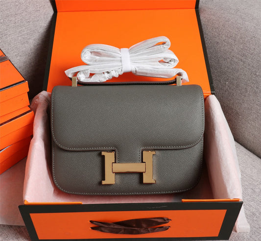 BOLSAS HM CONSTANCE 19 EPSOM GRIS PELTRE