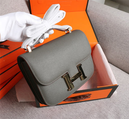 BOLSAS HM CONSTANCE 22 EPSOM GRIS PELTRE