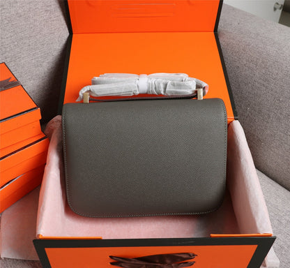 BOLSAS HM CONSTANCE 22 EPSOM GRIS PELTRE