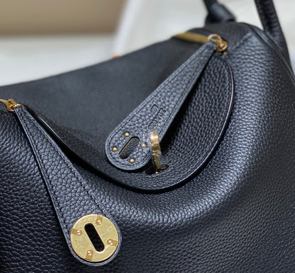BOLSO HM LINDY 30 NEGRO TAURILLON PIEL CLEMENCE