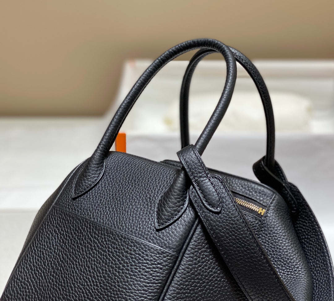 BOLSO HM LINDY 30 NEGRO TAURILLON PIEL CLEMENCE