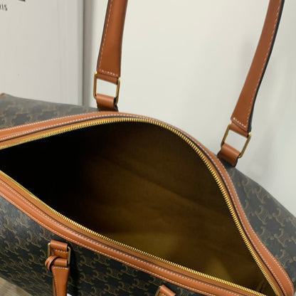 TRAVEL BAG 50 IN BLACK TRIOMPHE CANVAS WITH CAT PRINT