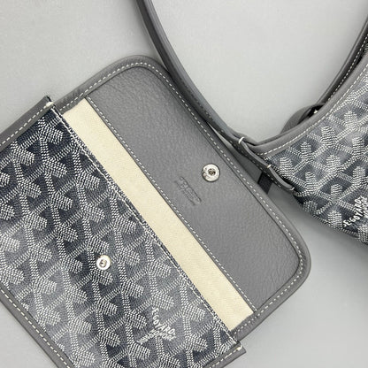 HOBO BOH¨¨ME 34 EN LONA GOYARDINE GRIS Y PIEL DE BECERRO