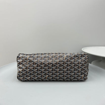 HOBO BOH¨¨ME 34 IN BROWN GOYARDINE CANVAS AND CALFSKIN
