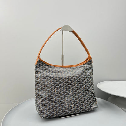 HOBO BOH¨¨ME 34 IN BROWN GOYARDINE CANVAS AND CALFSKIN