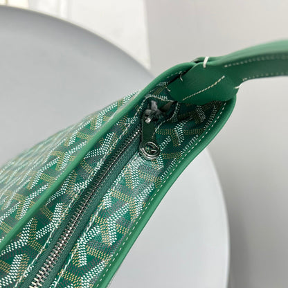 HOBO BOH¨¨ME 34 IN GREEN GOYARDINE CANVAS AND CALFSKIN