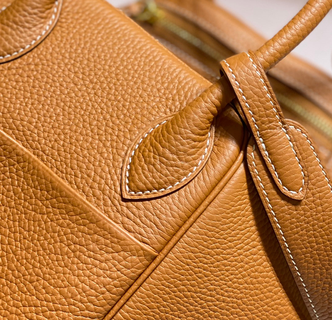 BOLSO HM LINDY 30 PIEL TAURILLON CLEMENCE NARANJA