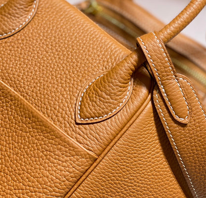 BOLSO HM LINDY 30 PIEL TAURILLON CLEMENCE NARANJA