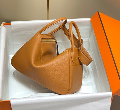 BOLSO HM LINDY 30 PIEL TAURILLON CLEMENCE NARANJA