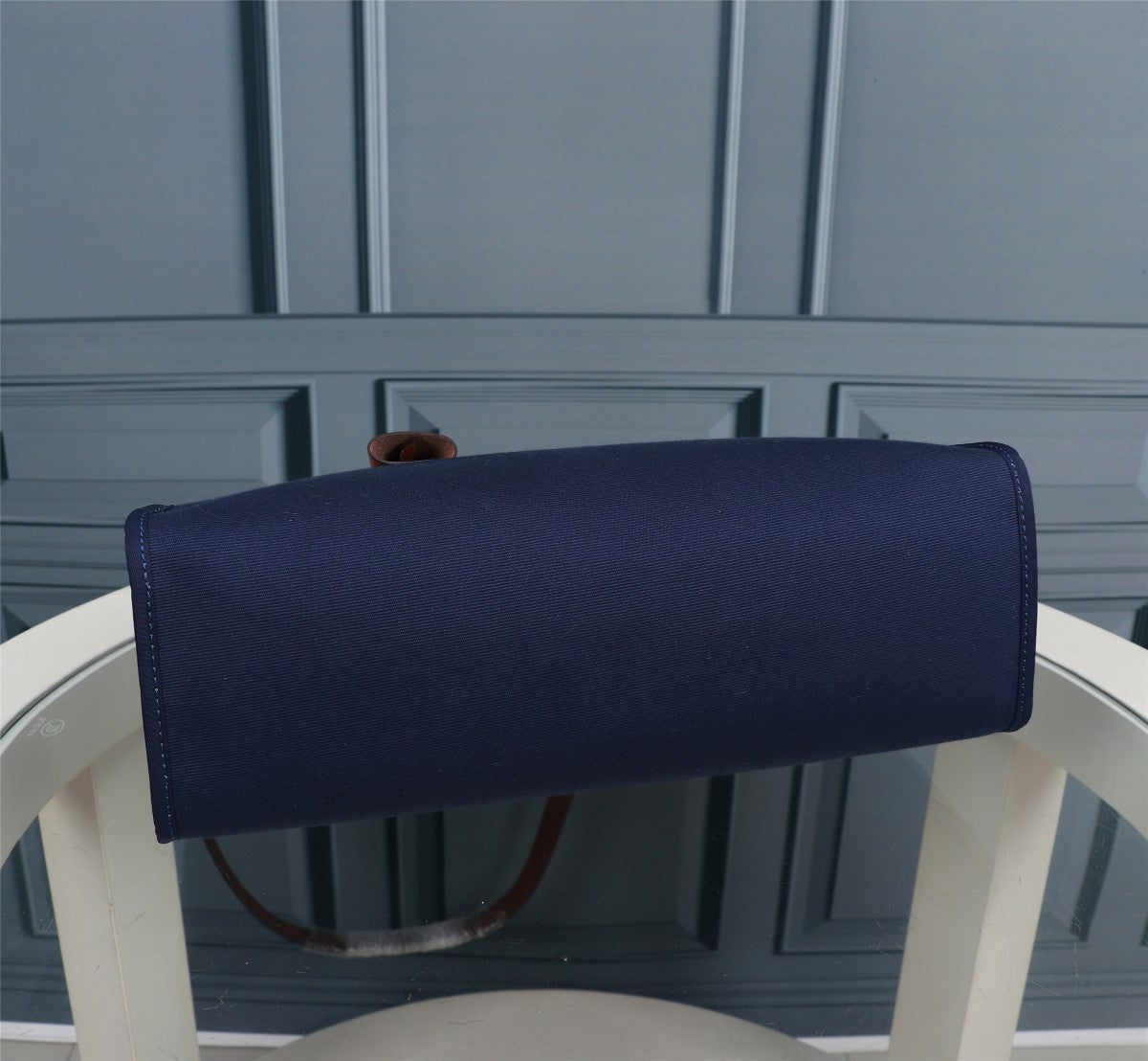 HM HERBAG ZIP 31 LONA AZUL MARINO Y BRONCE