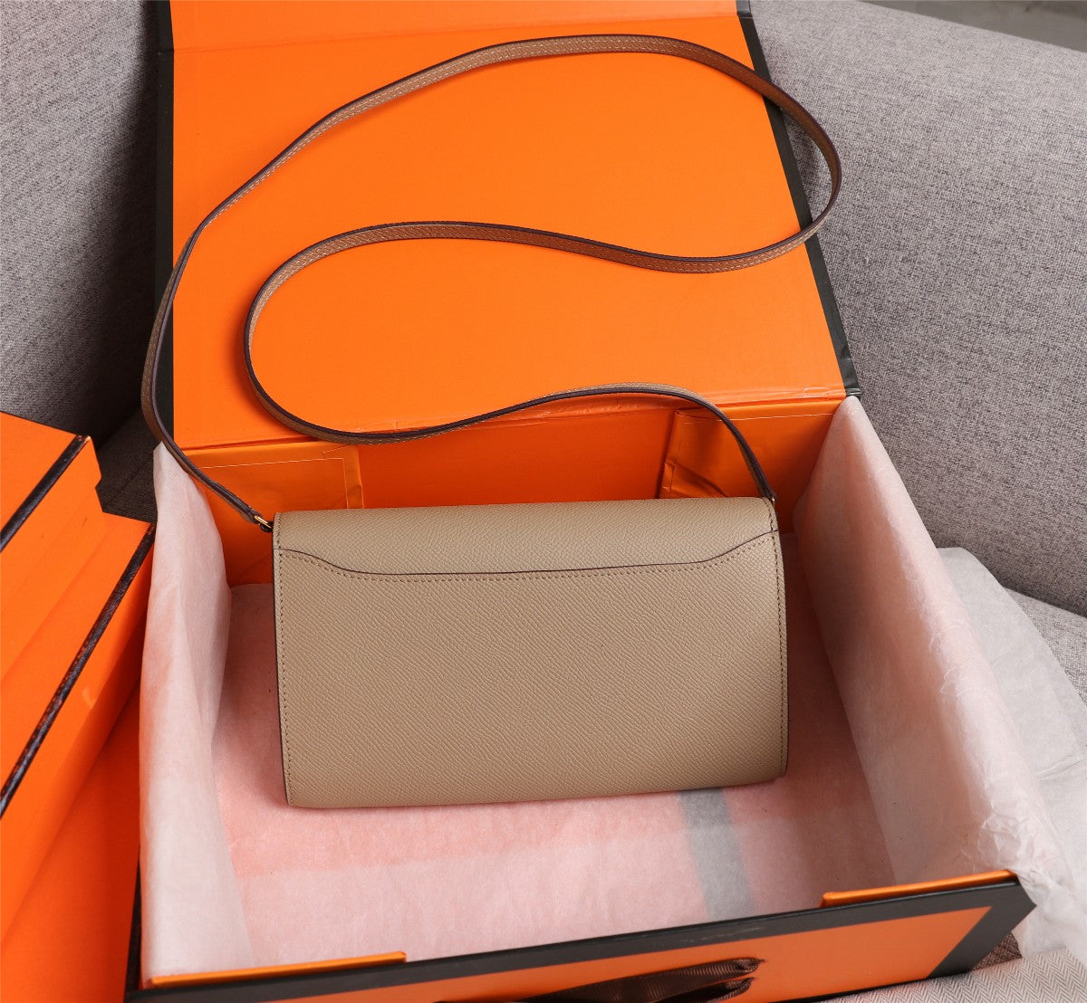 BOLSAS HM CONSTANCE DAKANG 20.5 BEIGE EPSOM