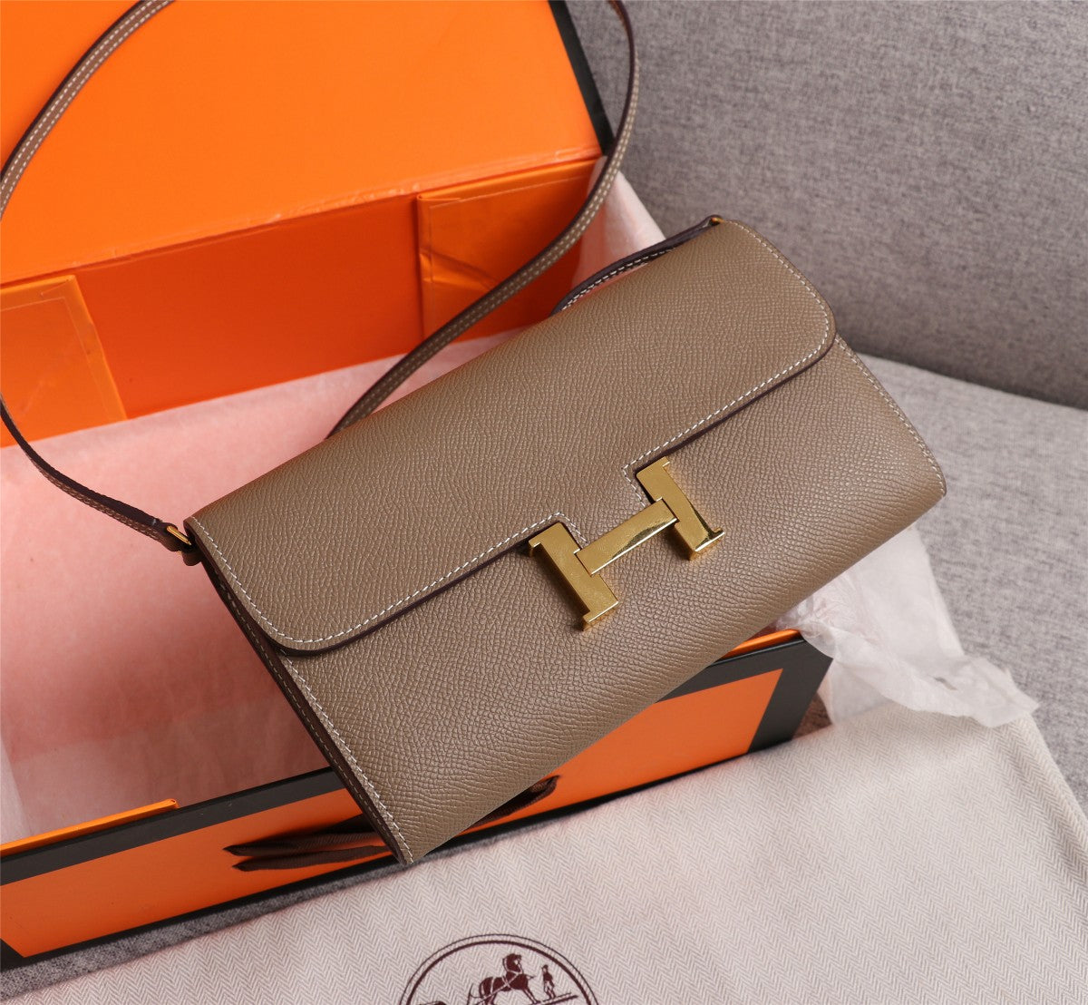 BOLSAS HM CONSTANCE DAKANG 20.5 CARAMELO EPSOM