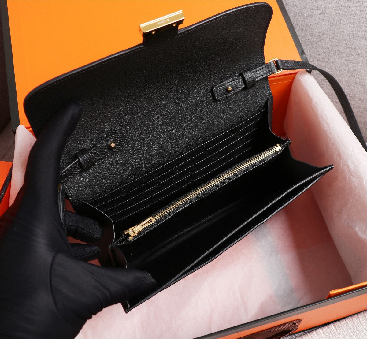 BOLSAS HM CONSTANCE DAKANG 20.5 NEGRO EPSOM