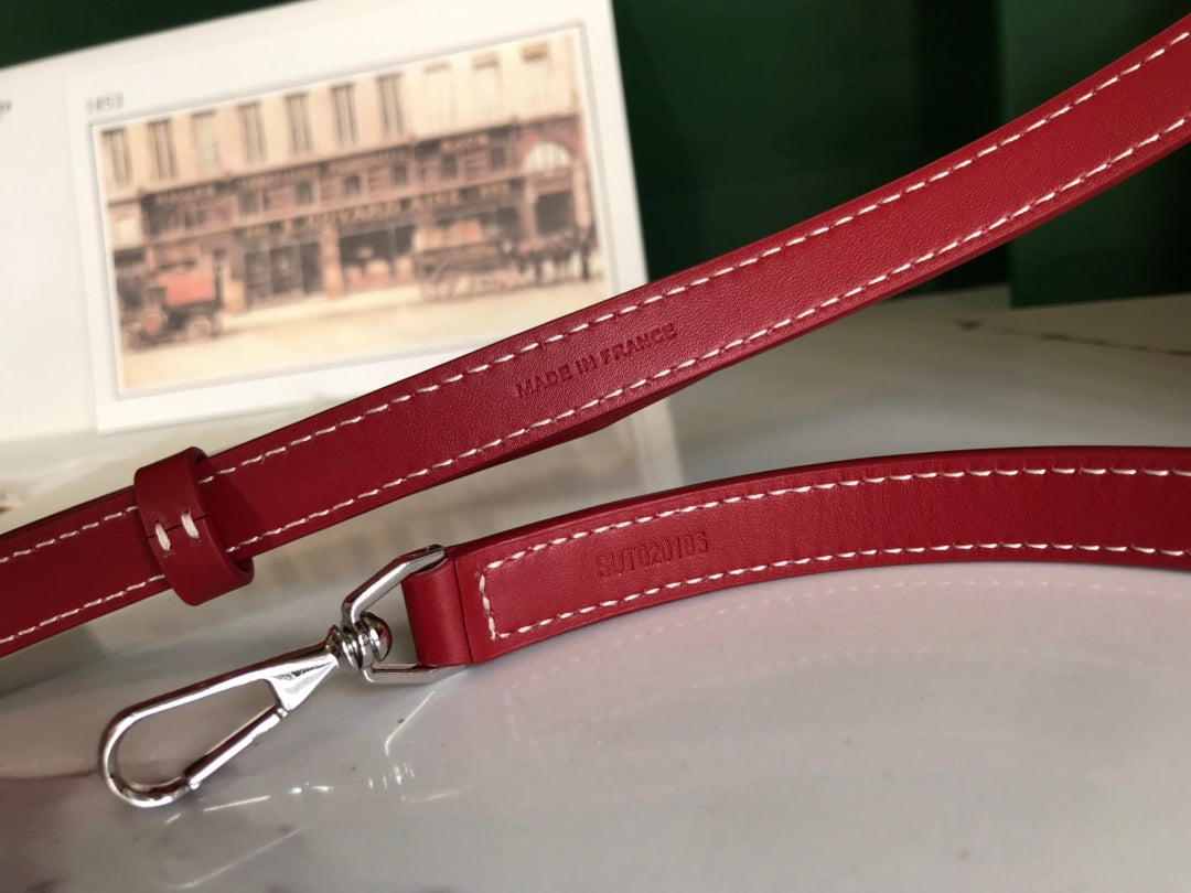 TROUSSE DE VANITY MUSE 20 EN TOILE GOYARDINE ROUGE CLASSIQUE