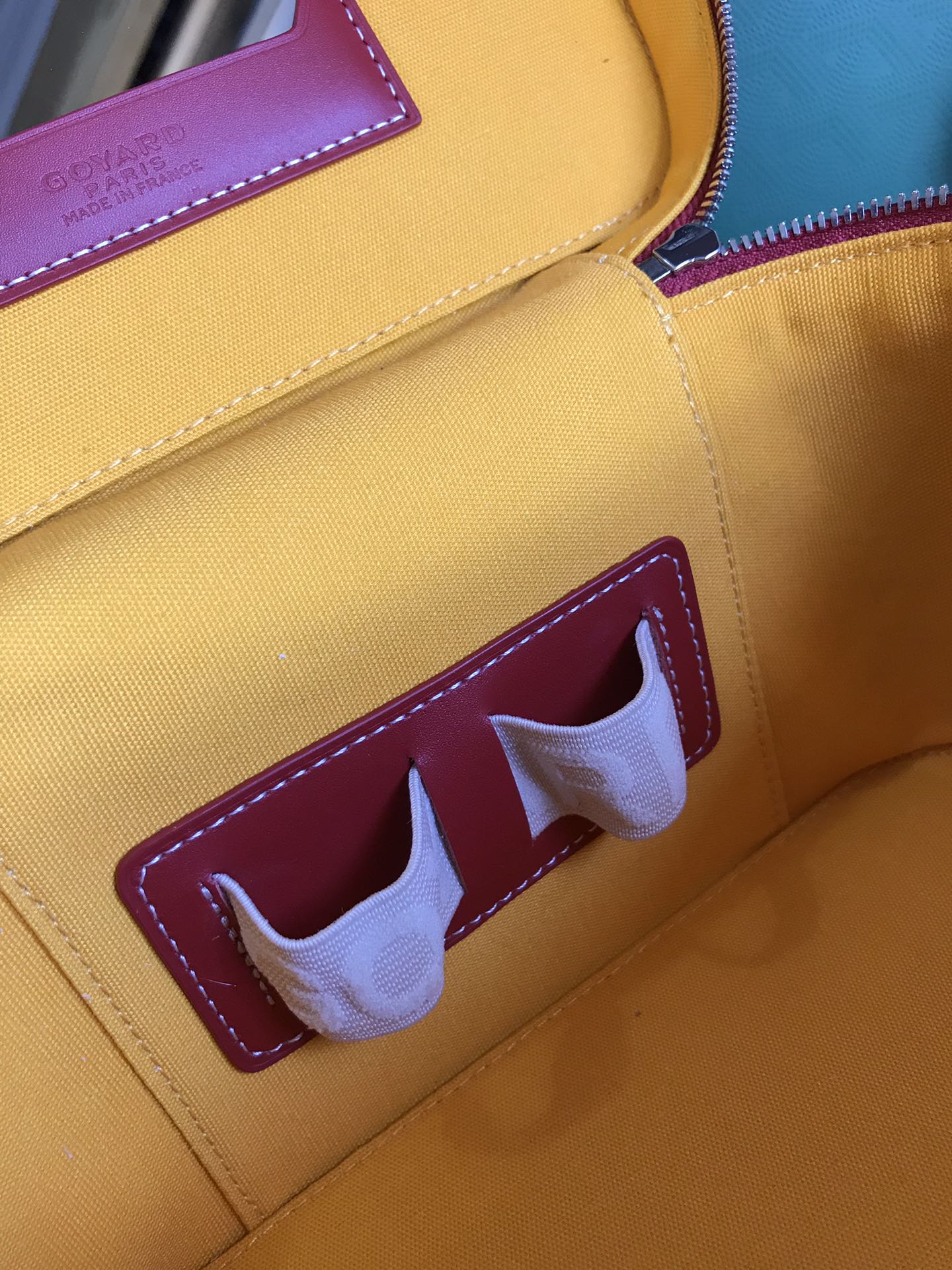 TROUSSE DE VANITY MUSE 20 EN TOILE GOYARDINE ROUGE CLASSIQUE