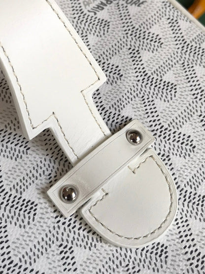 Neceser Muse 20 en lona Goyardine blanca